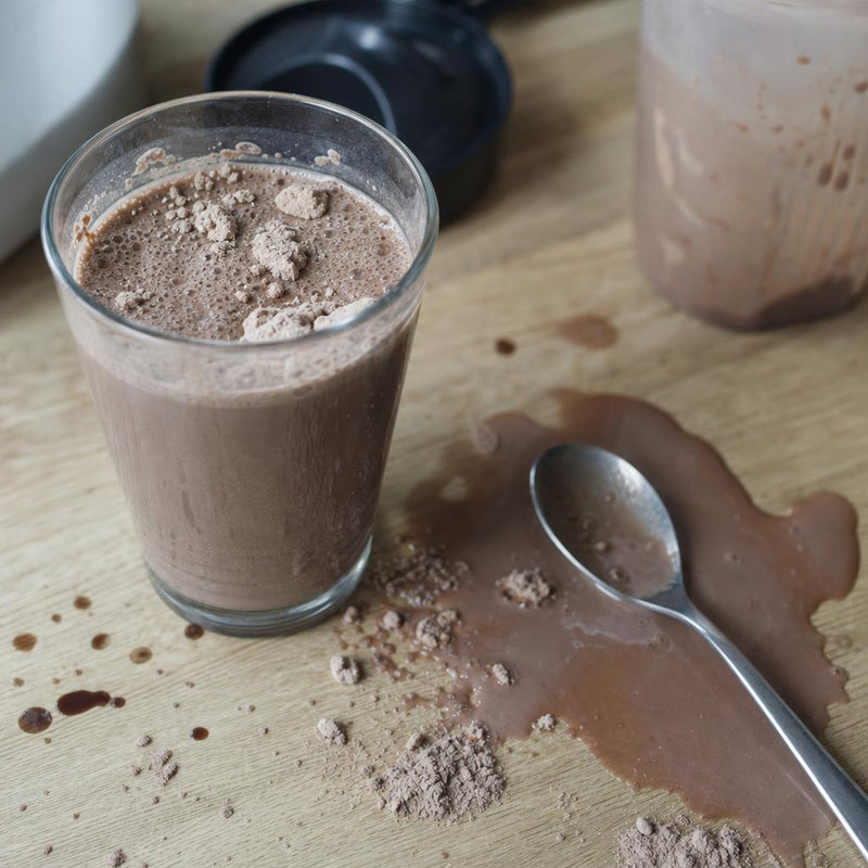 Clumpy shake and a dirty spoon